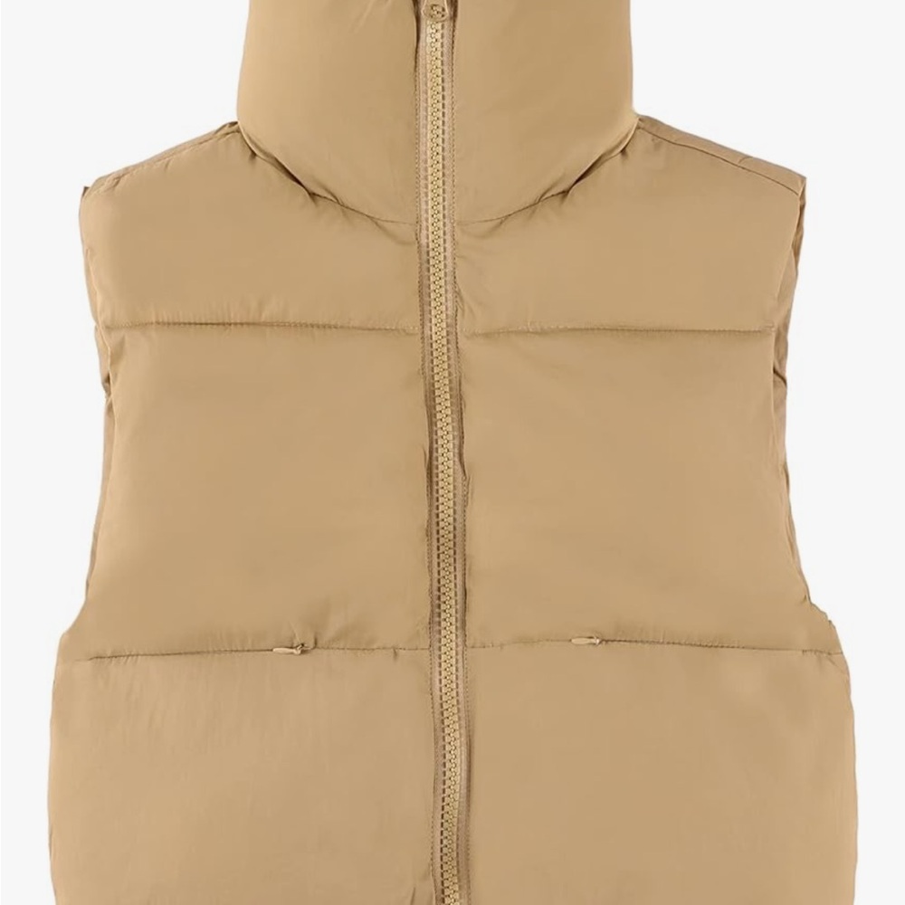 Cropped Puffer Vest (Large)